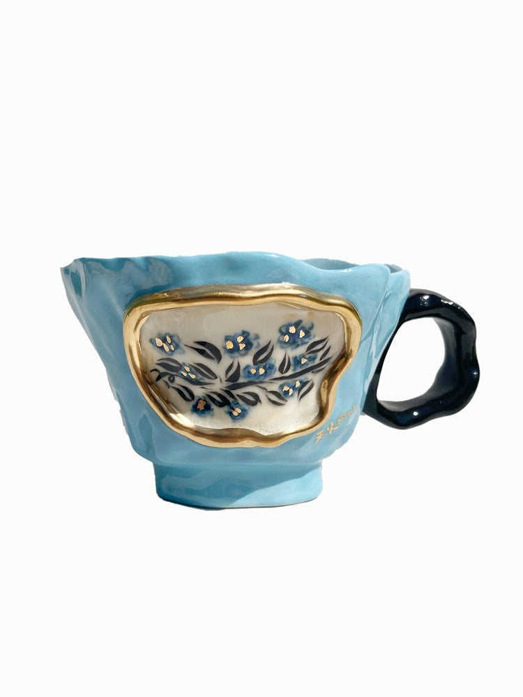 Zilan Mug #505 - Blue Blossom Branch